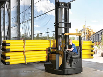 Foto CARRETILLAS RETRÁCTILES MULTIDIRECCIONALES CAT®: LO MÁS AVANZADO EN MOVIMIENTO VERSÁTIL.